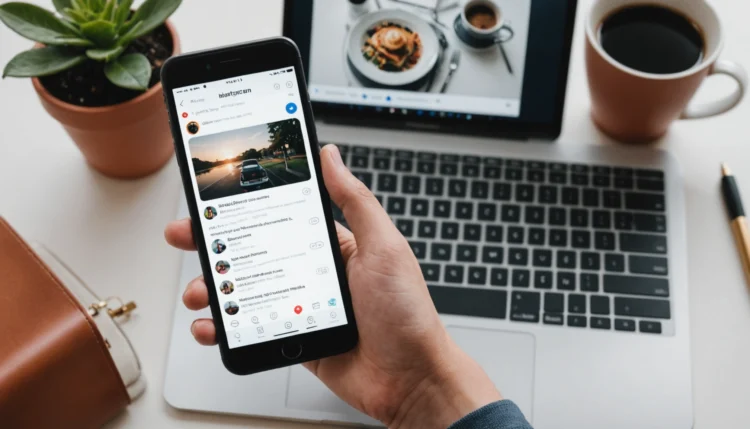 copier espace blanc sur Instagram