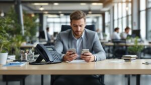 téléphone de bureau