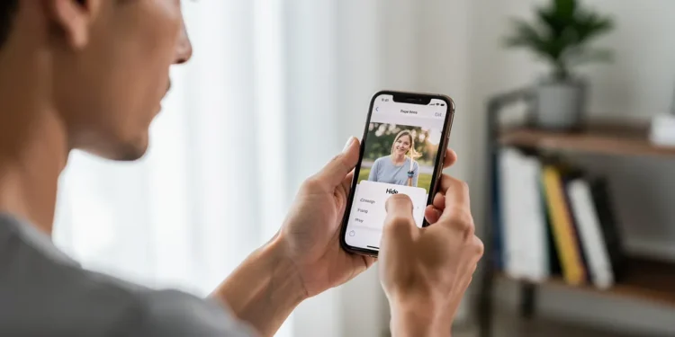 comment masquer photo iphone
