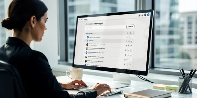 comment vider la corbeille des messages