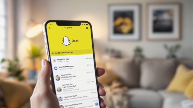 snapchat gris ouvert