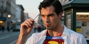 superman avec ses lunettes