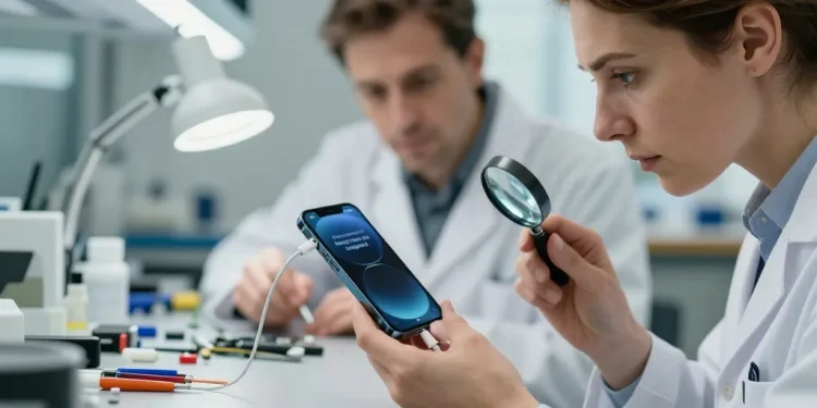 mon iphone 12 ne charge plus mais détecte le chargeur
